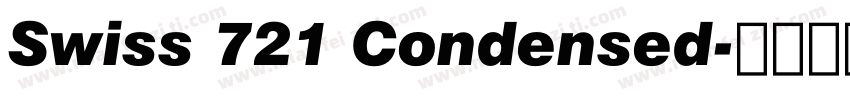 Swiss 721 Condensed字体转换